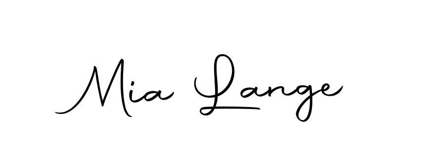 You should practise on your own different ways (Autography-DOLnW) to write your name (Mia Lange) in signature. don't let someone else do it for you. Mia Lange signature style 10 images and pictures png