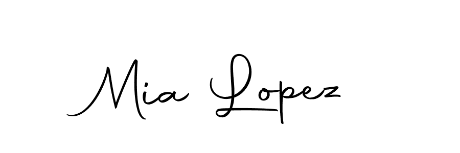Make a beautiful signature design for name Mia Lopez. With this signature (Autography-DOLnW) style, you can create a handwritten signature for free. Mia Lopez signature style 10 images and pictures png