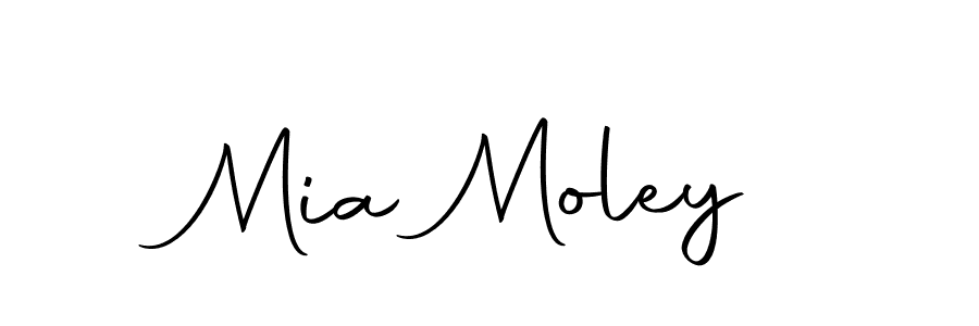 Use a signature maker to create a handwritten signature online. With this signature software, you can design (Autography-DOLnW) your own signature for name Mia Moley. Mia Moley signature style 10 images and pictures png