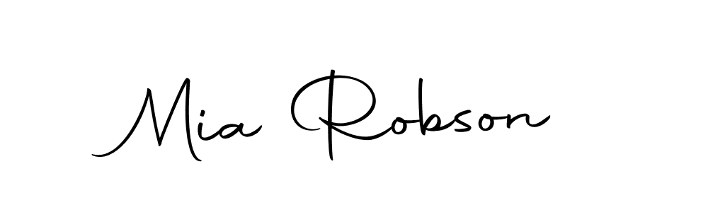 Design your own signature with our free online signature maker. With this signature software, you can create a handwritten (Autography-DOLnW) signature for name Mia Robson. Mia Robson signature style 10 images and pictures png