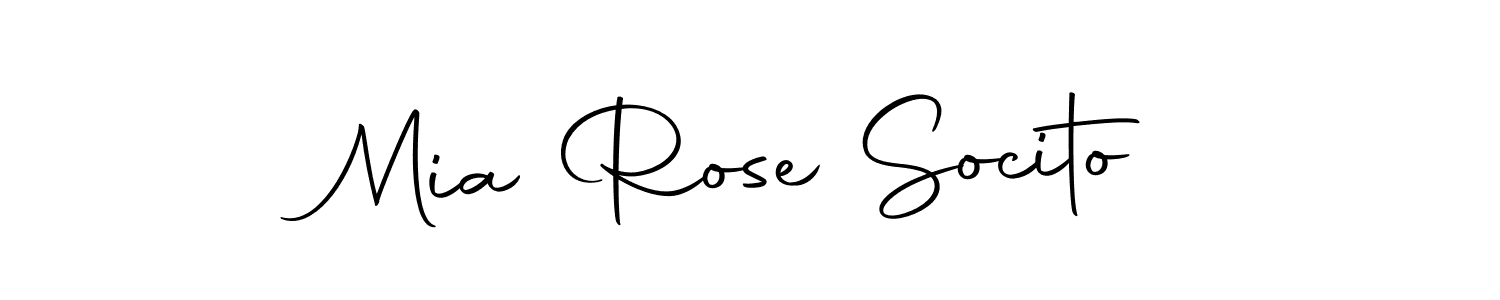 Use a signature maker to create a handwritten signature online. With this signature software, you can design (Autography-DOLnW) your own signature for name Mia Rose Socito. Mia Rose Socito signature style 10 images and pictures png