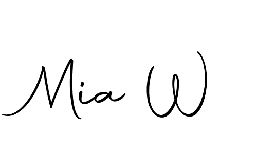 It looks lik you need a new signature style for name Mia W. Design unique handwritten (Autography-DOLnW) signature with our free signature maker in just a few clicks. Mia W signature style 10 images and pictures png