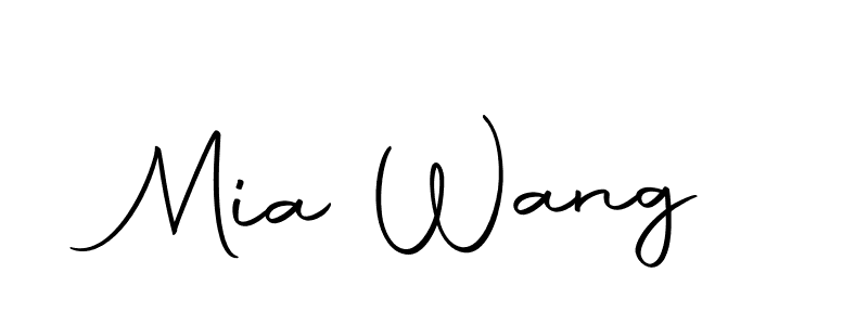 Autography-DOLnW is a professional signature style that is perfect for those who want to add a touch of class to their signature. It is also a great choice for those who want to make their signature more unique. Get Mia Wang name to fancy signature for free. Mia Wang signature style 10 images and pictures png