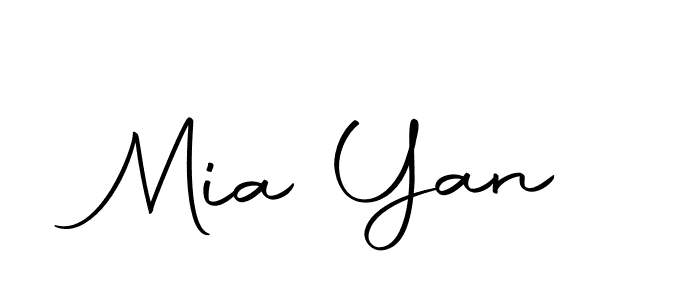 Use a signature maker to create a handwritten signature online. With this signature software, you can design (Autography-DOLnW) your own signature for name Mia Yan. Mia Yan signature style 10 images and pictures png