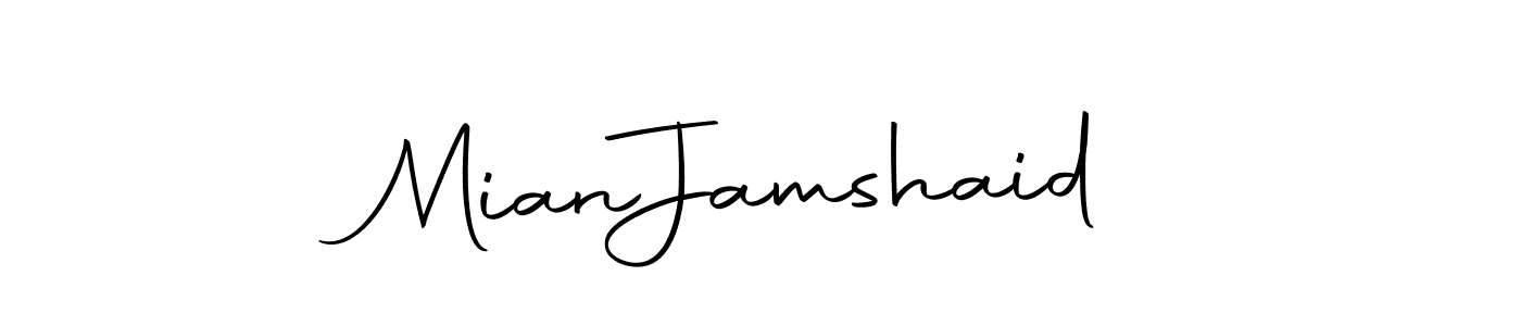 The best way (Autography-DOLnW) to make a short signature is to pick only two or three words in your name. The name Mian  Jamshaid include a total of six letters. For converting this name. Mian  Jamshaid signature style 10 images and pictures png