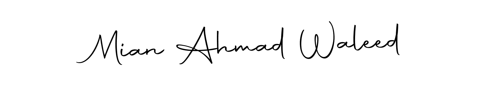 Once you've used our free online signature maker to create your best signature Autography-DOLnW style, it's time to enjoy all of the benefits that Mian Ahmad Waleed name signing documents. Mian Ahmad Waleed signature style 10 images and pictures png