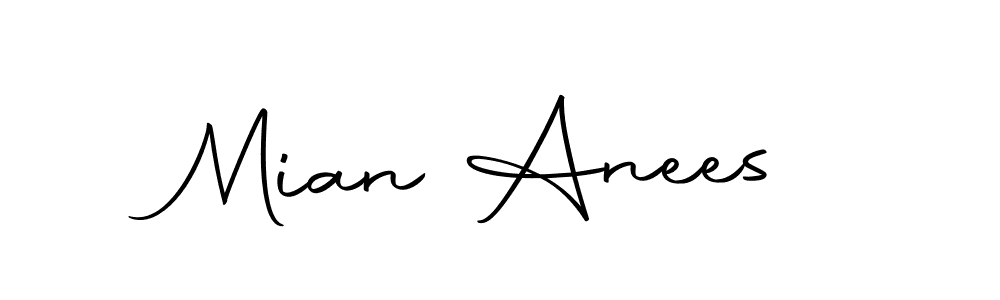 How to make Mian Anees name signature. Use Autography-DOLnW style for creating short signs online. This is the latest handwritten sign. Mian Anees signature style 10 images and pictures png