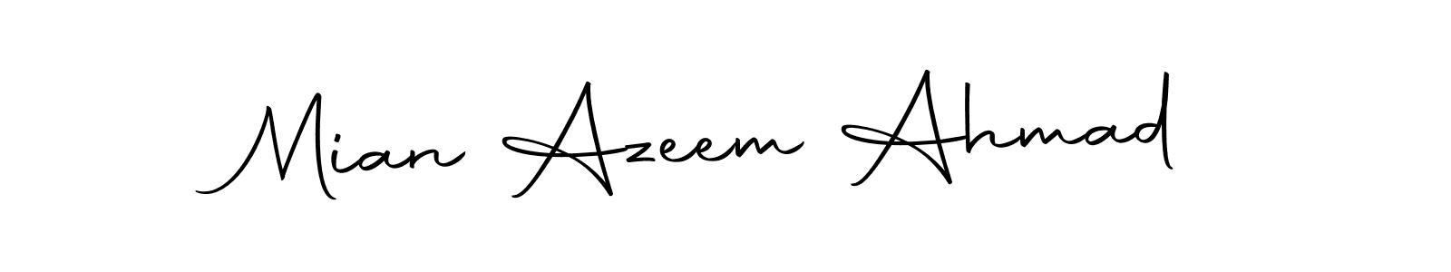 Mian Azeem Ahmad stylish signature style. Best Handwritten Sign (Autography-DOLnW) for my name. Handwritten Signature Collection Ideas for my name Mian Azeem Ahmad. Mian Azeem Ahmad signature style 10 images and pictures png