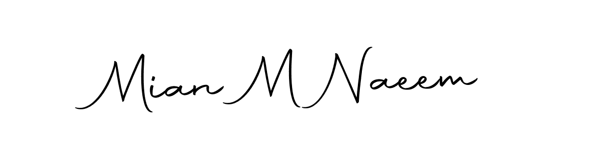 if you are searching for the best signature style for your name Mian M Naeem. so please give up your signature search. here we have designed multiple signature styles  using Autography-DOLnW. Mian M Naeem signature style 10 images and pictures png