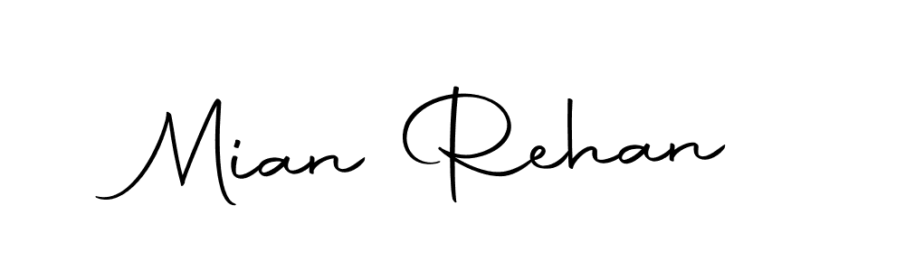 Create a beautiful signature design for name Mian Rehan. With this signature (Autography-DOLnW) fonts, you can make a handwritten signature for free. Mian Rehan signature style 10 images and pictures png