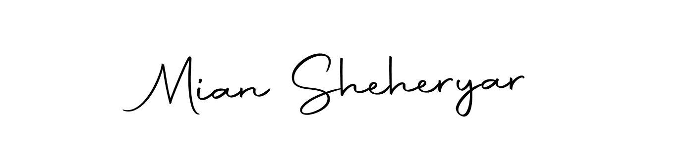 Make a beautiful signature design for name Mian Sheheryar. Use this online signature maker to create a handwritten signature for free. Mian Sheheryar signature style 10 images and pictures png