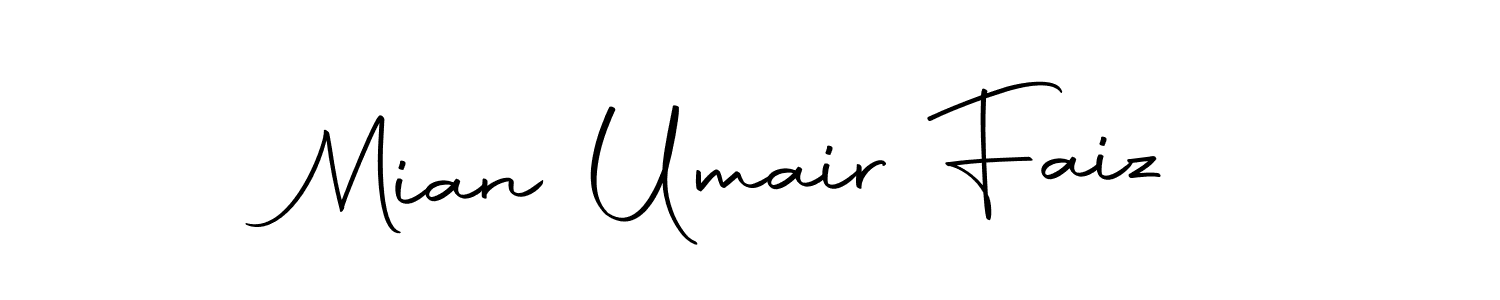 Make a beautiful signature design for name Mian Umair Faiz. With this signature (Autography-DOLnW) style, you can create a handwritten signature for free. Mian Umair Faiz signature style 10 images and pictures png