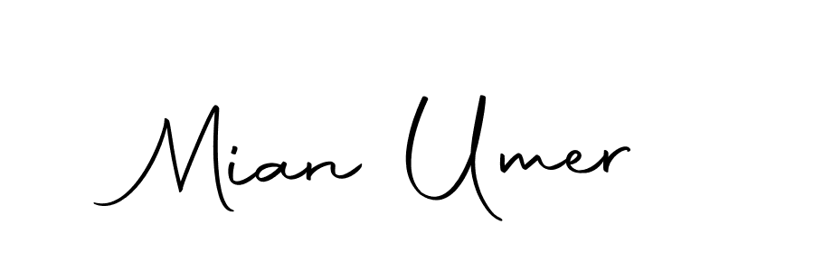 Design your own signature with our free online signature maker. With this signature software, you can create a handwritten (Autography-DOLnW) signature for name Mian Umer. Mian Umer signature style 10 images and pictures png