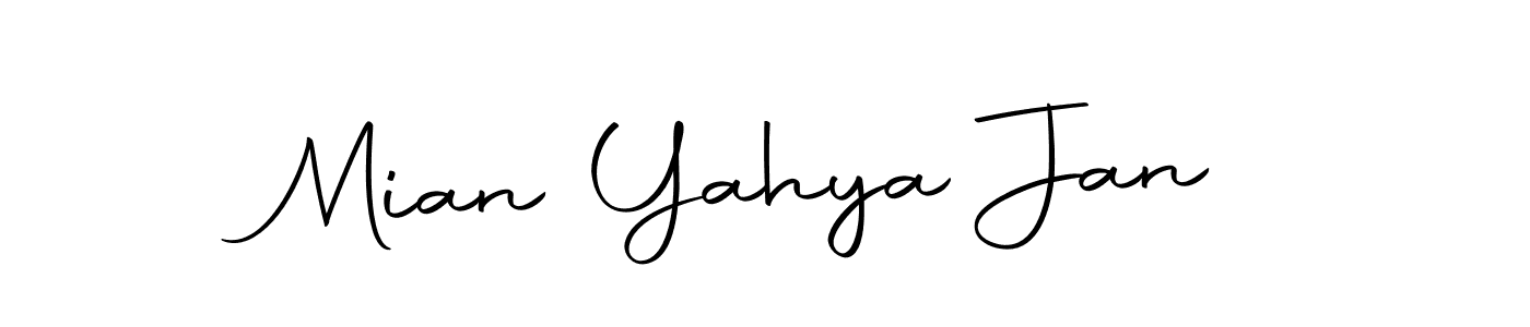 Make a short Mian Yahya Jan signature style. Manage your documents anywhere anytime using Autography-DOLnW. Create and add eSignatures, submit forms, share and send files easily. Mian Yahya Jan signature style 10 images and pictures png