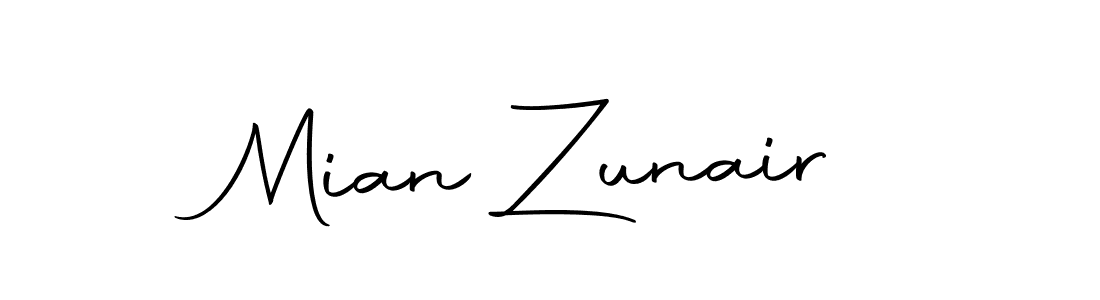 Use a signature maker to create a handwritten signature online. With this signature software, you can design (Autography-DOLnW) your own signature for name Mian Zunair. Mian Zunair signature style 10 images and pictures png