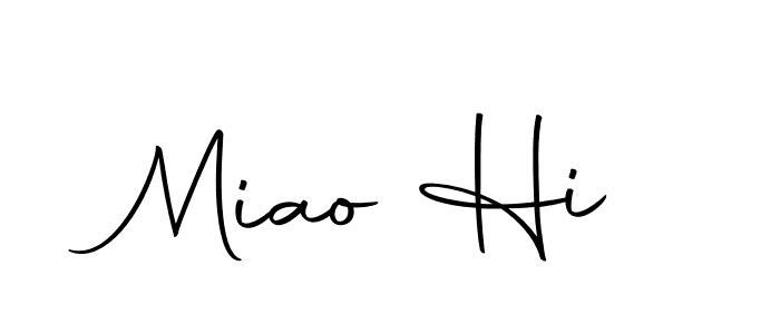 You should practise on your own different ways (Autography-DOLnW) to write your name (Miao Hi) in signature. don't let someone else do it for you. Miao Hi signature style 10 images and pictures png