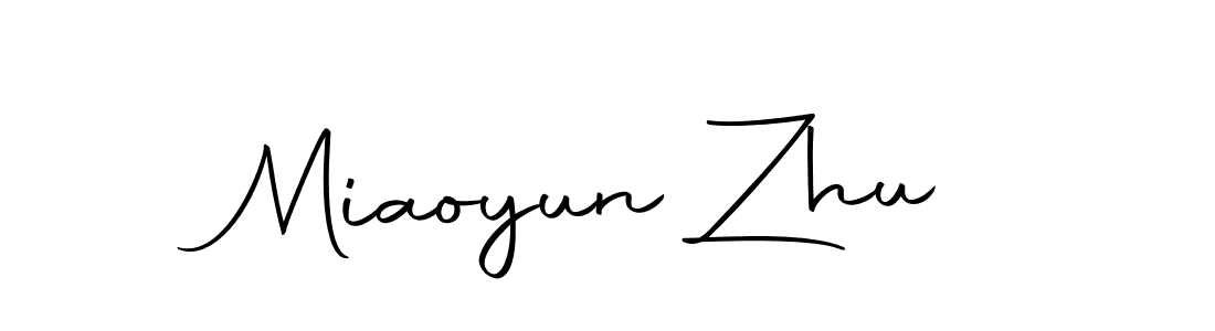 How to make Miaoyun Zhu name signature. Use Autography-DOLnW style for creating short signs online. This is the latest handwritten sign. Miaoyun Zhu signature style 10 images and pictures png