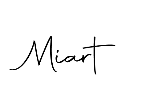 Use a signature maker to create a handwritten signature online. With this signature software, you can design (Autography-DOLnW) your own signature for name Miart. Miart signature style 10 images and pictures png