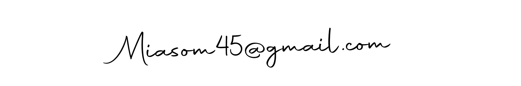 Make a beautiful signature design for name Miasom45@gmail.com. With this signature (Autography-DOLnW) style, you can create a handwritten signature for free. Miasom45@gmail.com signature style 10 images and pictures png