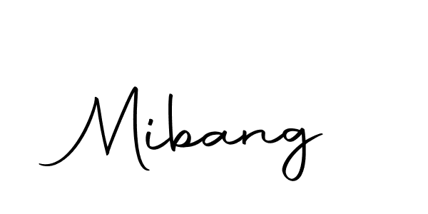 Use a signature maker to create a handwritten signature online. With this signature software, you can design (Autography-DOLnW) your own signature for name Mibang. Mibang signature style 10 images and pictures png
