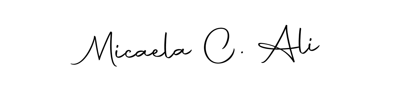 It looks lik you need a new signature style for name Micaela C. Ali. Design unique handwritten (Autography-DOLnW) signature with our free signature maker in just a few clicks. Micaela C. Ali signature style 10 images and pictures png