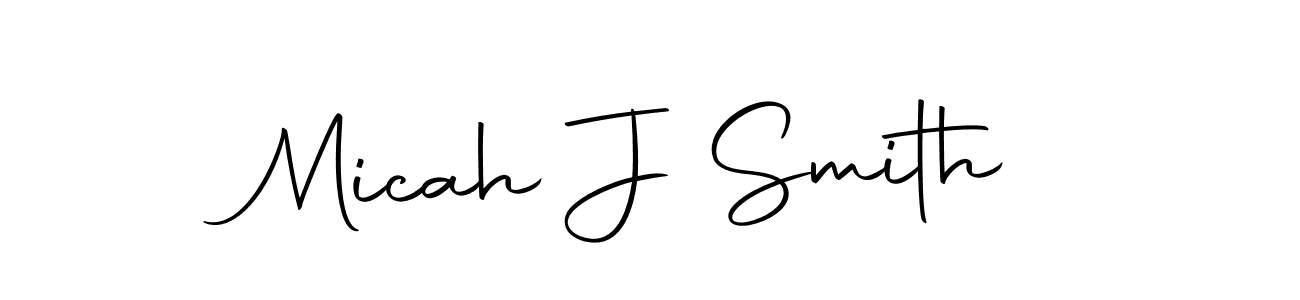 Make a beautiful signature design for name Micah J Smith. With this signature (Autography-DOLnW) style, you can create a handwritten signature for free. Micah J Smith signature style 10 images and pictures png