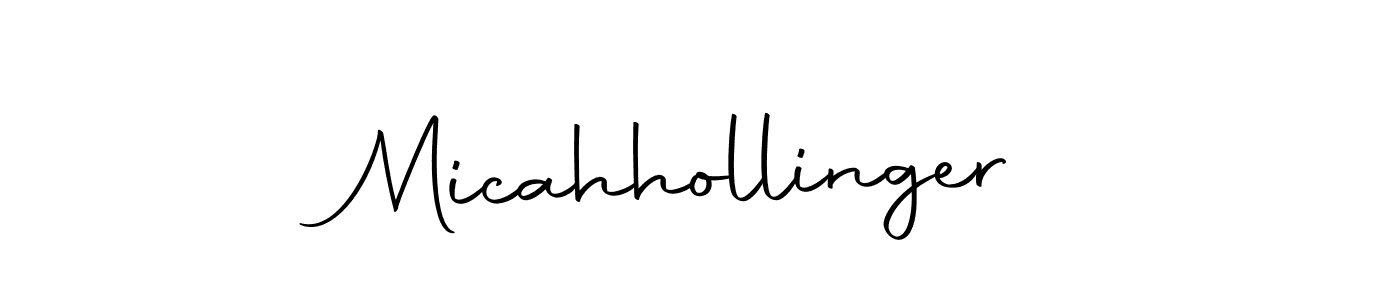 How to make Micahhollinger name signature. Use Autography-DOLnW style for creating short signs online. This is the latest handwritten sign. Micahhollinger signature style 10 images and pictures png