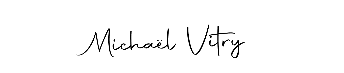 Create a beautiful signature design for name Michaël Vitry. With this signature (Autography-DOLnW) fonts, you can make a handwritten signature for free. Michaël Vitry signature style 10 images and pictures png