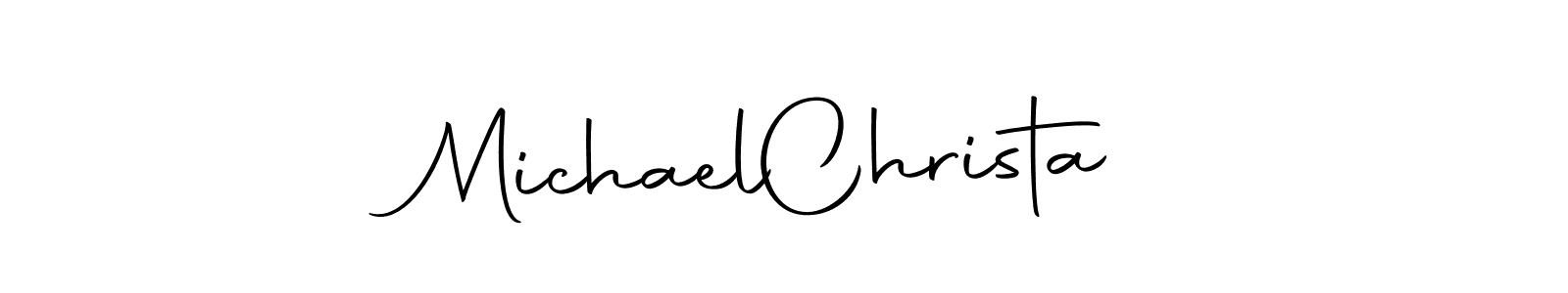 The best way (Autography-DOLnW) to make a short signature is to pick only two or three words in your name. The name Michael  Christa include a total of six letters. For converting this name. Michael  Christa signature style 10 images and pictures png