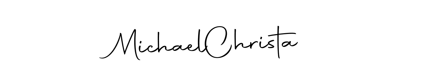 Make a beautiful signature design for name Michael  Christa. With this signature (Autography-DOLnW) style, you can create a handwritten signature for free. Michael  Christa signature style 10 images and pictures png