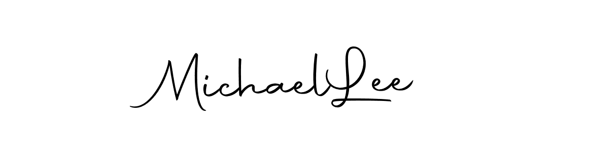 Create a beautiful signature design for name Michael  Lee. With this signature (Autography-DOLnW) fonts, you can make a handwritten signature for free. Michael  Lee signature style 10 images and pictures png