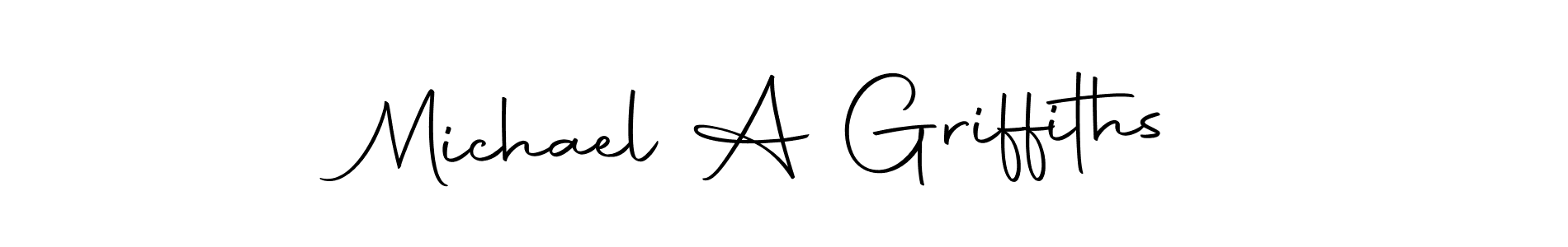 Michael A Griffiths stylish signature style. Best Handwritten Sign (Autography-DOLnW) for my name. Handwritten Signature Collection Ideas for my name Michael A Griffiths. Michael A Griffiths signature style 10 images and pictures png