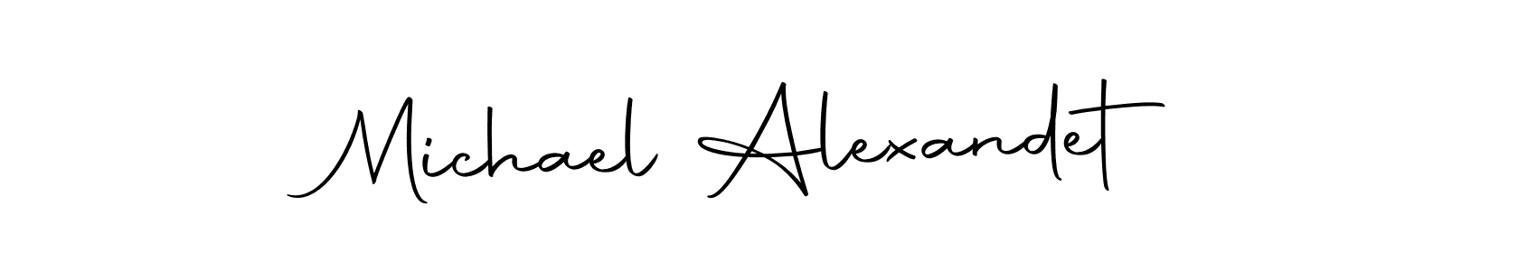 How to make Michael Alexandet signature? Autography-DOLnW is a professional autograph style. Create handwritten signature for Michael Alexandet name. Michael Alexandet signature style 10 images and pictures png