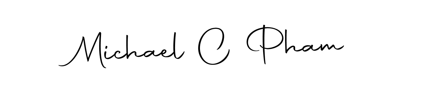 Make a beautiful signature design for name Michael C Pham. With this signature (Autography-DOLnW) style, you can create a handwritten signature for free. Michael C Pham signature style 10 images and pictures png