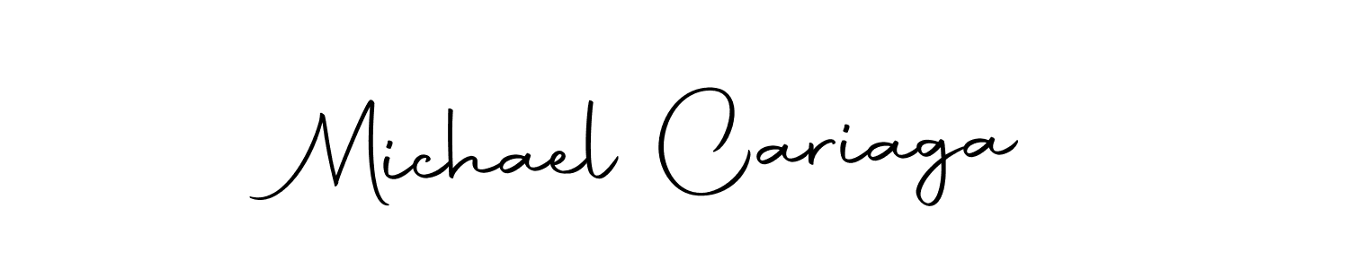 How to make Michael Cariaga name signature. Use Autography-DOLnW style for creating short signs online. This is the latest handwritten sign. Michael Cariaga signature style 10 images and pictures png