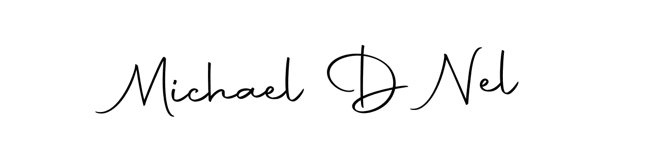 Create a beautiful signature design for name Michael D Nel. With this signature (Autography-DOLnW) fonts, you can make a handwritten signature for free. Michael D Nel signature style 10 images and pictures png