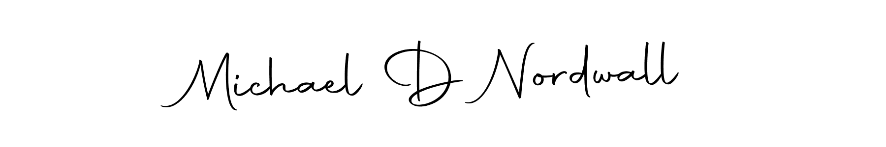 How to make Michael D Nordwall signature? Autography-DOLnW is a professional autograph style. Create handwritten signature for Michael D Nordwall name. Michael D Nordwall signature style 10 images and pictures png