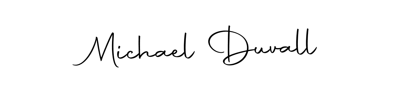 Make a beautiful signature design for name Michael Duvall. With this signature (Autography-DOLnW) style, you can create a handwritten signature for free. Michael Duvall signature style 10 images and pictures png