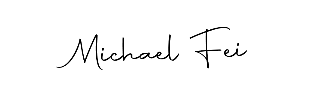 Michael Fei stylish signature style. Best Handwritten Sign (Autography-DOLnW) for my name. Handwritten Signature Collection Ideas for my name Michael Fei. Michael Fei signature style 10 images and pictures png