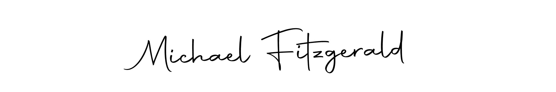 How to make Michael Fitzgerald name signature. Use Autography-DOLnW style for creating short signs online. This is the latest handwritten sign. Michael Fitzgerald signature style 10 images and pictures png