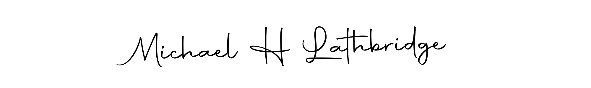 Make a short Michael H Lathbridge signature style. Manage your documents anywhere anytime using Autography-DOLnW. Create and add eSignatures, submit forms, share and send files easily. Michael H Lathbridge signature style 10 images and pictures png