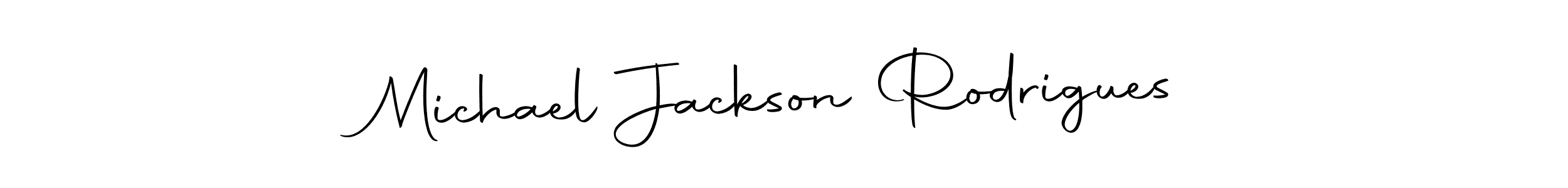 Create a beautiful signature design for name Michael Jackson Rodrigues. With this signature (Autography-DOLnW) fonts, you can make a handwritten signature for free. Michael Jackson Rodrigues signature style 10 images and pictures png