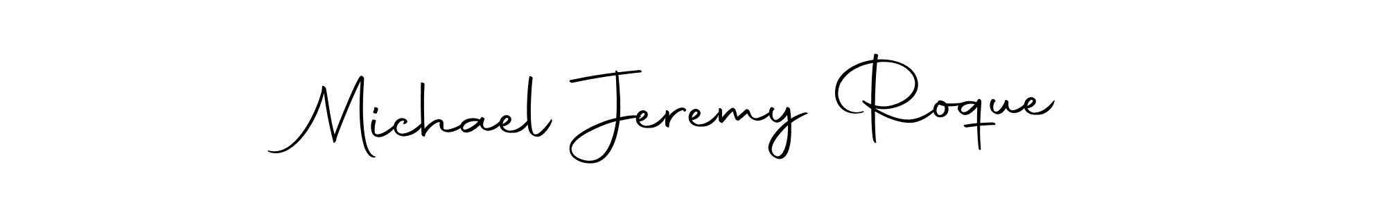 You should practise on your own different ways (Autography-DOLnW) to write your name (Michael Jeremy Roque) in signature. don't let someone else do it for you. Michael Jeremy Roque signature style 10 images and pictures png