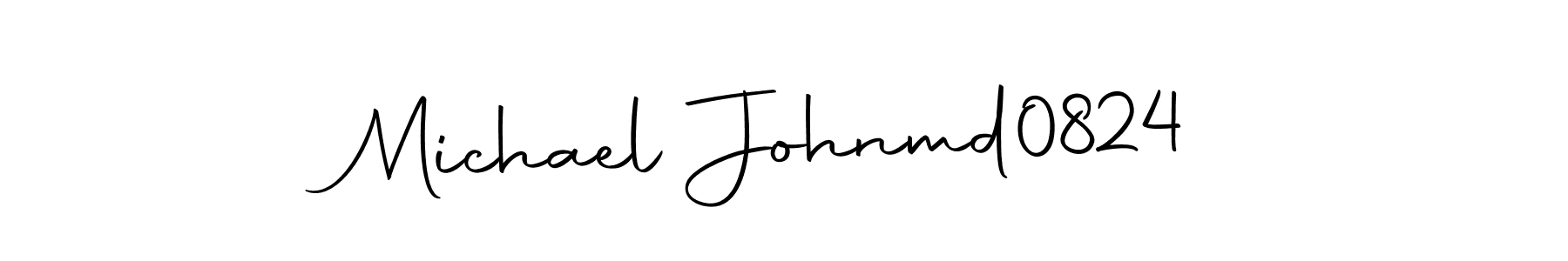 How to make Michael Johnmd0824 name signature. Use Autography-DOLnW style for creating short signs online. This is the latest handwritten sign. Michael Johnmd0824 signature style 10 images and pictures png