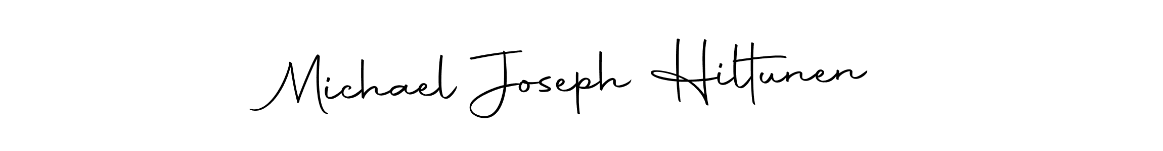 Make a beautiful signature design for name Michael Joseph Hiltunen. With this signature (Autography-DOLnW) style, you can create a handwritten signature for free. Michael Joseph Hiltunen signature style 10 images and pictures png
