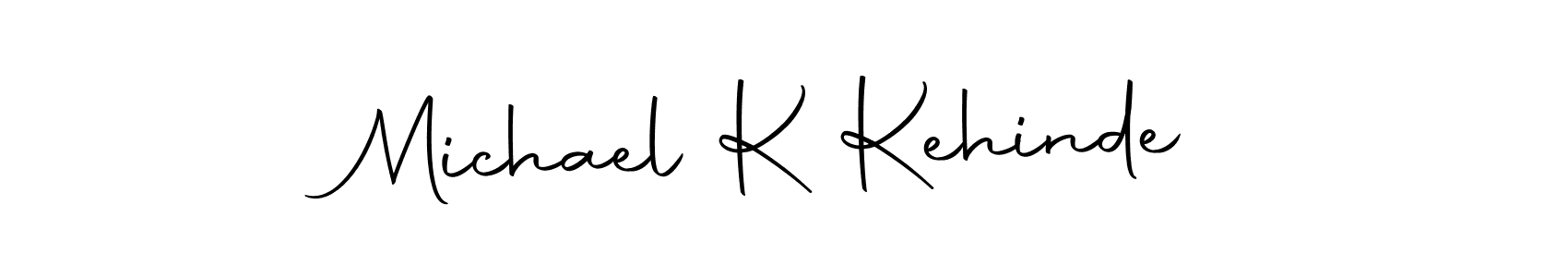 How to make Michael K Kehinde name signature. Use Autography-DOLnW style for creating short signs online. This is the latest handwritten sign. Michael K Kehinde signature style 10 images and pictures png