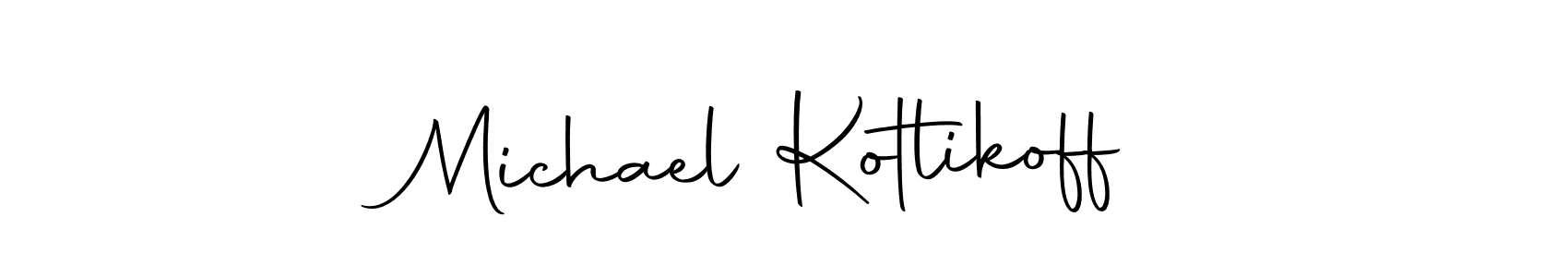 Create a beautiful signature design for name Michael Kotlikoff. With this signature (Autography-DOLnW) fonts, you can make a handwritten signature for free. Michael Kotlikoff signature style 10 images and pictures png