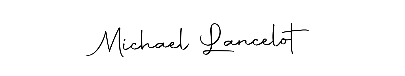 Michael Lancelot stylish signature style. Best Handwritten Sign (Autography-DOLnW) for my name. Handwritten Signature Collection Ideas for my name Michael Lancelot. Michael Lancelot signature style 10 images and pictures png