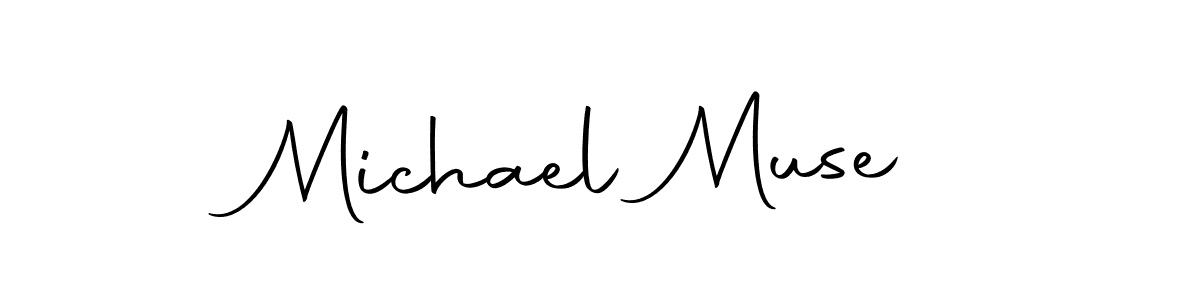 How to make Michael Muse name signature. Use Autography-DOLnW style for creating short signs online. This is the latest handwritten sign. Michael Muse signature style 10 images and pictures png