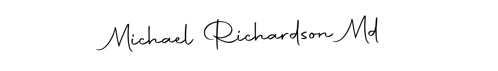 Create a beautiful signature design for name Michael Richardson Md. With this signature (Autography-DOLnW) fonts, you can make a handwritten signature for free. Michael Richardson Md signature style 10 images and pictures png